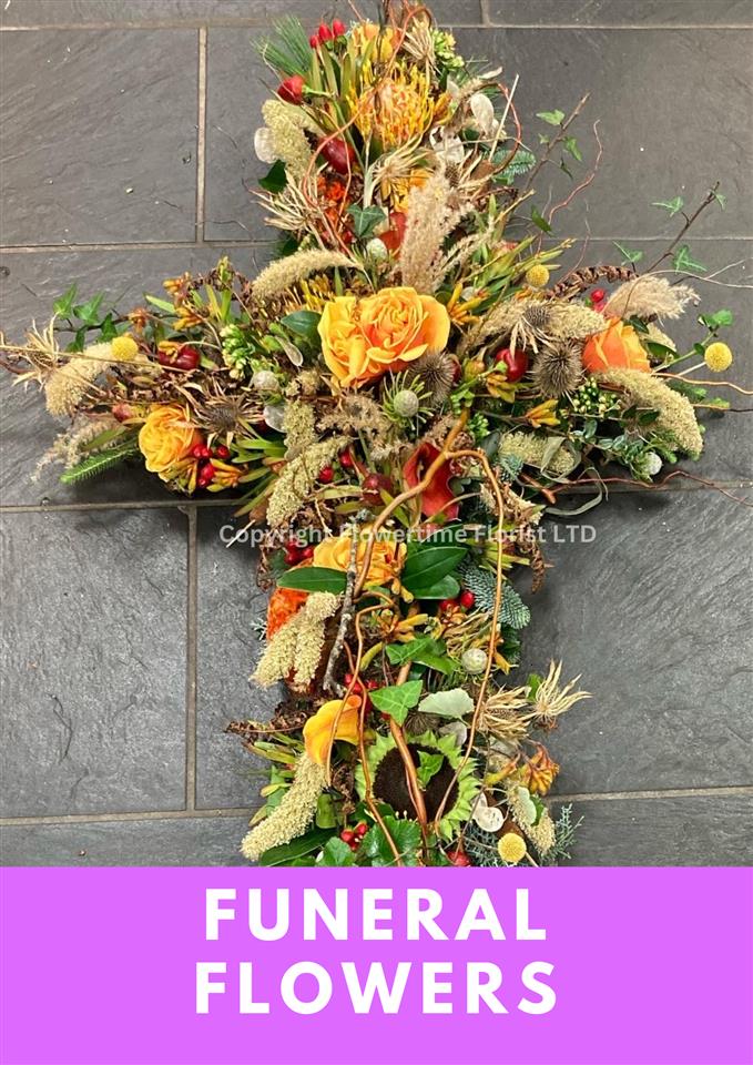 funeral flowers delivered across Cornwall.